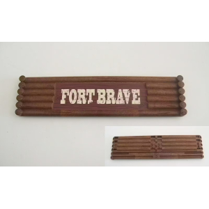 PLAYMOBIL (B1166) WESTERN - Pancarte Enseigne Entrée Fort Brave 5245