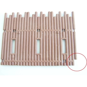 PLAYMOBIL (B12c11) WESTERN - Mur Double Palissade Fort 3419 3773 3806 (Cassé)