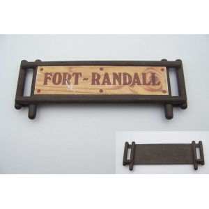 PLAYMOBIL (B1234) WESTERN - Pancarte Enseigne Fort Randall 3419 -petites marques