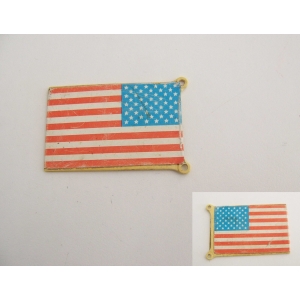 PLAYMOBIL (B1247) WESTERN - Drapeau des Etats-Unis Fort 3419 3420 (En l'état)
