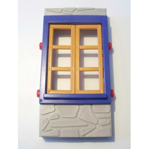 PLAYMOBIL (B1124) WESTERN - Mur en Pierres avec Fenêtre Fort SystemX 3023