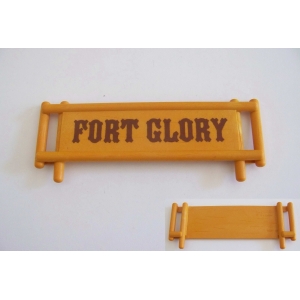 PLAYMOBIL (B1220) WESTERN - Pancarte Enseigne Fort Glory 3806
