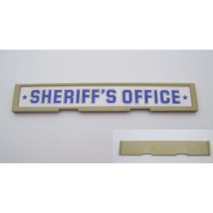 PLAYMOBIL (B3340) WESTERN - Enseigne Support Gris Bureau Sheriff 3423 (Jaunie)