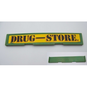 PLAYMOBIL (B3326) WESTERN - Enseigne du Drugstore 3462 (Abimée)