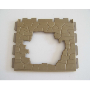 PLAYMOBIL (B3213) WESTERN - Mur Pierres Barreaux Sheriff 3786 Jaunie - Incomplet