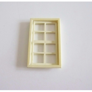 PLAYMOBIL (B33c45) WESTERN - Fenêtre & Encadrement Blanc 3421 3422 Jaunie