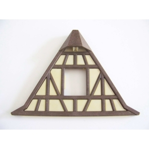 PLAYMOBIL (L31c41) MOYEN-AGE - Façade Toit Colombage 3441 3447 3448 (Jaunie)