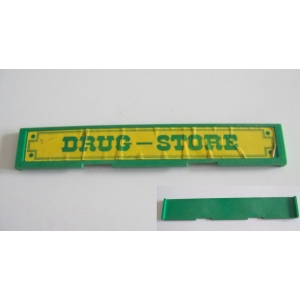 PLAYMOBIL (B3333) WESTERN - Enseigne du Drugstore 3424 Autocollant Abimé