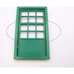 PLAYMOBIL (B3339) WESTERN - Encadrement & Porte Vert Maison 3423 3426 Abimée