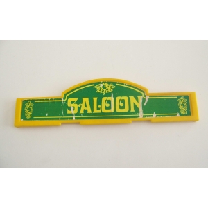 PLAYMOBIL (B33c12) WESTERN - Enseigne pour Saloon 3425 (autocollant abimé)