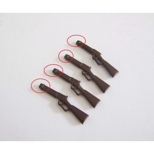 PLAYMOBIL (B21c10) WESTERN SOLDATS - Lot 4 Winchester 3785 3749 3786 3805 Cassée