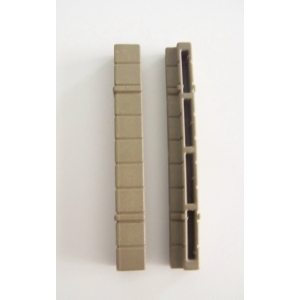 PLAYMOBIL (L31c16) MOYEN-AGE - Lot 2 Connecteurs Jonction Angle Gris Mur Jaunis