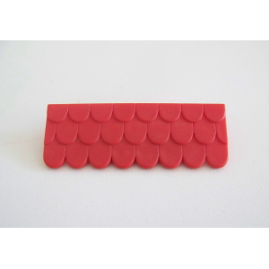 PLAYMOBIL (L3127) MOYEN-AGE - Finition Toit Rouge Château Maison 3446 3450