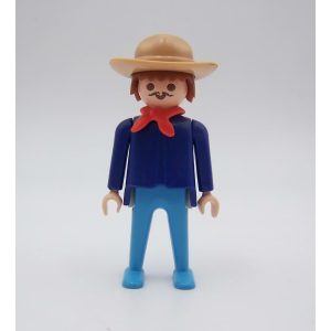 PLAYMOBIL (B2242) WESTERN SOLDATS- Soldat Sergent de la Cavalerie US 3485 (Usé)