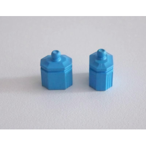 PLAYMOBIL (J188) EPOQUE 1900 - Lot de 2 Pots Urnes Bleues Cuisine 5322