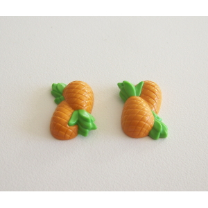 PLAYMOBIL (J123) EPOQUE 1900 - Fruits Légumes - 2 Lots d'Ananas
