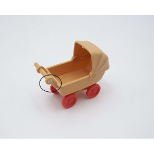 PLAYMOBIL (J1100) EPOQUE 1900 - Landau  Beige & Rouge Vintage (Cassé)