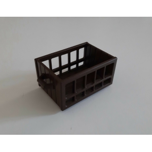 PLAYMOBIL (J146) EPOQUE 1900 - Caisse Marron Marchands Animaux 5344