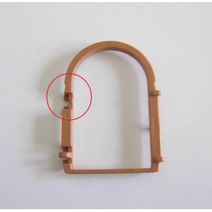 PLAYMOBIL (L31c06) MOYEN-AGE - Contour de Fenêtre Marron 3440 3448 3450 Cassé