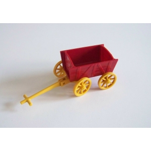 PLAYMOBIL (J1129) EPOQUE 1900 - Charrette Rouge & Jaune 6624