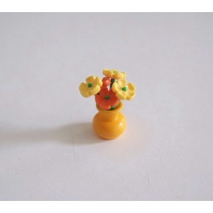 PLAYMOBIL (J1140) EPOQUE 1900 - Fleurs Jaune & Orange Vase Orange Salon 5327
