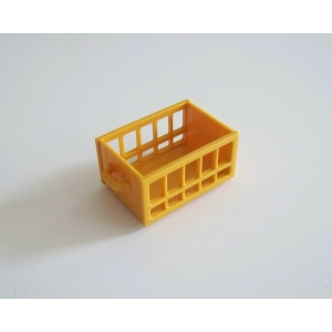 PLAYMOBIL (J152) EPOQUE 1900 - Caisse Jaune Orange Marchands Animaux 5344