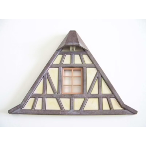 PLAYMOBIL (L31c14) MOYEN-AGE - Façade Toit Colombage 3441 3447 3448 (Usée)