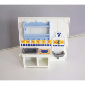 PLAYMOBIL (J2125) EPOQUE 1900 - Meuble avec Evier Complet pour Cuisine 5317