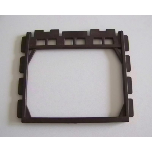 PLAYMOBIL (L3115) MOYEN-AGE - Mur Ouvert Marron Foncé Intérieur Château