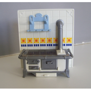 PLAYMOBIL (J2106) EPOQUE 1900 - Meuble Fourneaux Cuisinière Complet Cuisine 5317