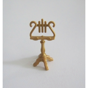 PLAYMOBIL (J258) EPOQUE 1900 - Chevalet Doré Partition Musique Pianiste 5551