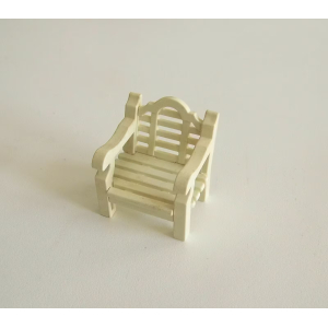PLAYMOBIL (J2c11) EPOQUE 1900 - Fauteuil Blanc Salon Jardin Terrasse 5326 Jauni