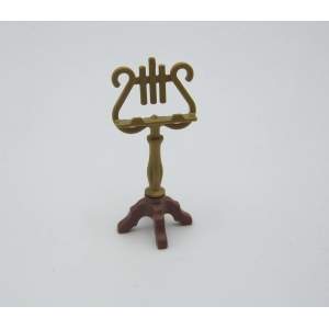 PLAYMOBIL (J2109) EPOQUE 1900 - Chevalet Doré Partition Musique Pianiste 5551