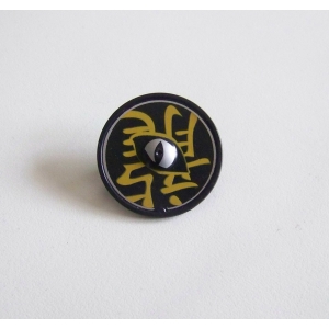 PLAYMOBIL (L6101) MOYEN-AGE - Bouclier Rond Noir & Jaune Guerrier Dragon 5483