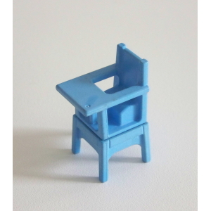 PLAYMOBIL (J245) EPOQUE 1900 - Chaise Haute Bleue pour Bébé Série Rose 5313
