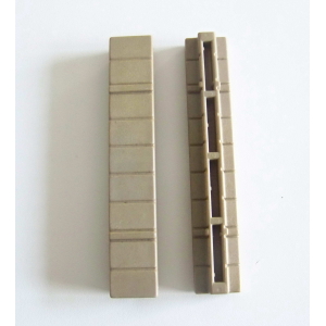 PLAYMOBIL (L31c29) MOYEN-AGE - Lot 2 Connecteurs Jonction Triple Gris Mur Jaunis
