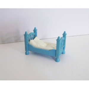 PLAYMOBIL (J2c17) EPOQUE 1900 - Lit Enfant Bleu Chambre 5311 Jauni