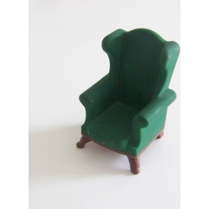 PLAYMOBIL (J2113) EPOQUE 1900 - Fauteuil Marron & Vert Salon Cheminée 5310