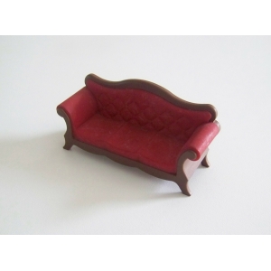 PLAYMOBIL (J2111) EPOQUE 1900 - Canapé Marron & Rouge Salon 5320