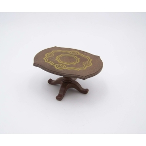 PLAYMOBIL (J2112) EPOQUE 1900 - Table Marron Salle à Manger 5320 (usée)
