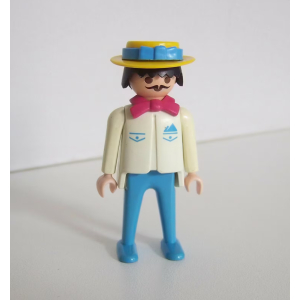 PLAYMOBIL (J3c06) EPOQUE 1900 - Homme Vendeur de Fleurs Tricycle 5400 Jauni