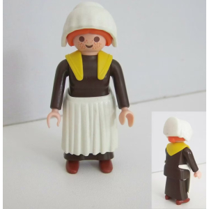 PLAYMOBIL (J328) EPOQUE 1900 - Cuisinière Cheveux Roux & Tablier Blanc 5322