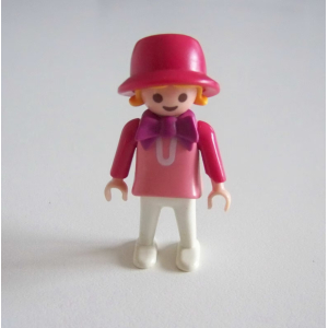 PLAYMOBIL (J364) EPOQUE 1900 - Petite Fille Rose & Blanche avec Chapeau 5339
