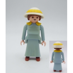 PLAYMOBIL (J350) EPOQUE 1900 - Femme Mère des Enfants 5406 (Jaunie)