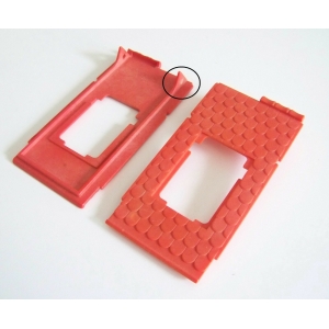PLAYMOBIL (L31c21) MOYEN-AGE - Lot 2 Pans Toit Fenêtre Maison Vintage Cassés