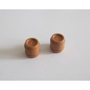 PLAYMOBIL (A2202) PIRATES - Lot de 2 Petits Barils Tonnelets de Poudre Marron