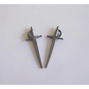 PLAYMOBIL (A2298) PIRATES - Lot de 2 Epées Gris Clair