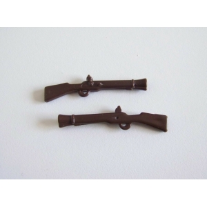 PLAYMOBIL (A22122) PIRATES - Lot de 2 Fusils Tromblons Marron Canon Long
