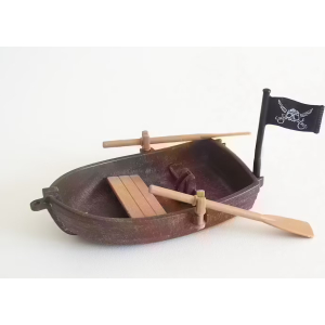 PLAYMOBIL (A2116) PIRATES - Petite Barque avec Drapeau Sabres Tête de Mort 3937