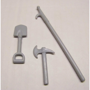 PLAYMOBIL (A2215) PIRATES - Accessoires Gris Foncé Pelle Hache Gaffe 3740 3799